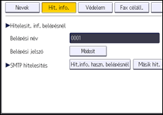 A kezelőpanel ismertetése