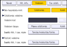 A kezelőpanel ismertetése