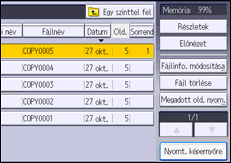 A kezelőpanel ismertetése