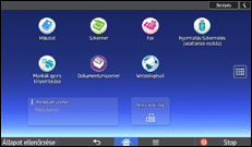 A kezelőpanel ismertetése