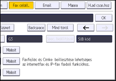 A kezelőpanel ismertetése