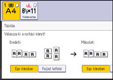 A kezelőpanel ismertetése