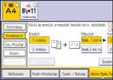 A kezelőpanel ismertetése
