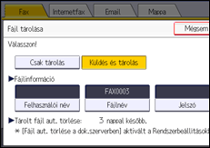 A kezelőpanel ismertetése