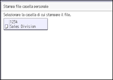 Illustrazione della schermata sul pannello di controllo