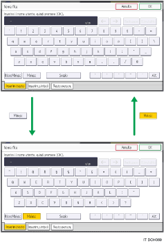 Illustrazione dei tasti