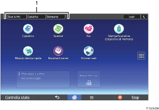 Illustrazione del modo in cui cambiare modalità