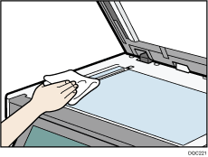 Illustrazione della striscia di vetro