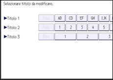 Illustrazione della schermata sul pannello di controllo