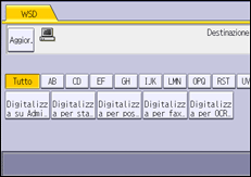 Illustrazione della schermata sul pannello di controllo