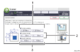 Illustrazione numerata pannello di controllo