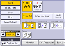 Afbeelding van bedieningspaneel