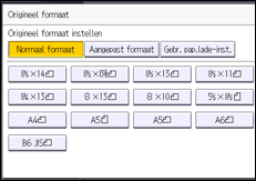 Afbeelding van bedieningspaneel