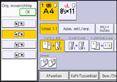 Afbeelding van bedieningspaneel