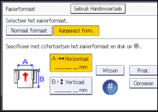 Afbeelding van bedieningspaneel