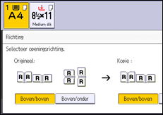Afbeelding van bedieningspaneel
