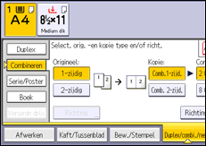 Afbeelding van bedieningspaneel