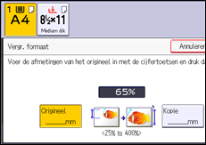 Afbeelding van bedieningspaneel