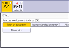 Afbeelding van bedieningspaneel