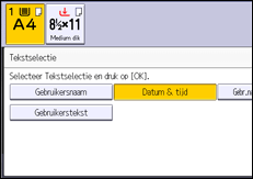 Afbeelding van bedieningspaneel