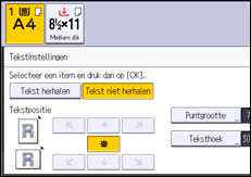 Afbeelding van bedieningspaneel