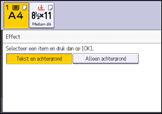 Afbeelding van bedieningspaneel
