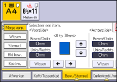 Afbeelding van bedieningspaneel