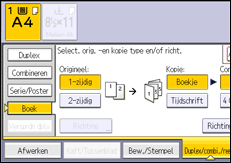 Afbeelding van bedieningspaneel