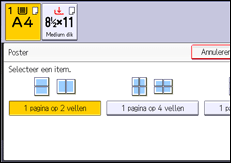 Afbeelding van bedieningspaneel