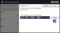 Afbeelding van bedieningspaneel