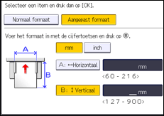 Afbeelding van bedieningspaneel