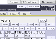 Afbeelding van bedieningspaneel