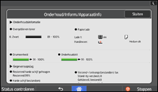 Afbeelding van bedieningspaneel