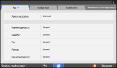 Afbeelding van bedieningspaneel