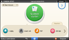 Afbeelding van bedieningspaneel