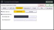 Afbeelding van bedieningspaneel