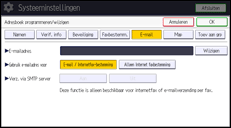 Afbeelding van bedieningspaneel