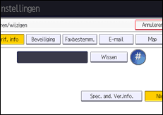 Afbeelding van bedieningspaneel