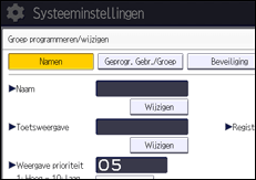 Afbeelding van bedieningspaneel