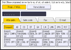 Afbeelding van bedieningspaneel