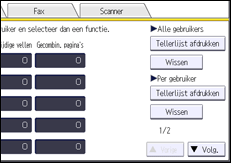 Afbeelding van bedieningspaneel
