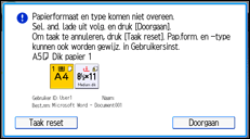Afbeelding van bedieningspaneel