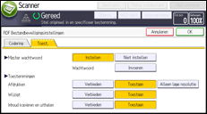 Afbeelding van bedieningspaneel