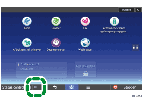 Afbeelding van bedieningspaneel