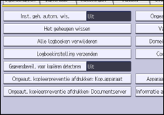 Afbeelding van bedieningspaneel