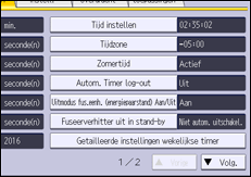 Afbeelding van bedieningspaneel