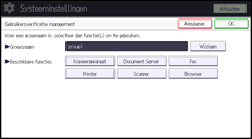 Afbeelding van bedieningspaneel