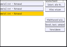 Afbeelding van bedieningspaneel