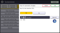 Illustrasjon av betjeningspanelet