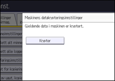Illustrasjon av betjeningspanelet